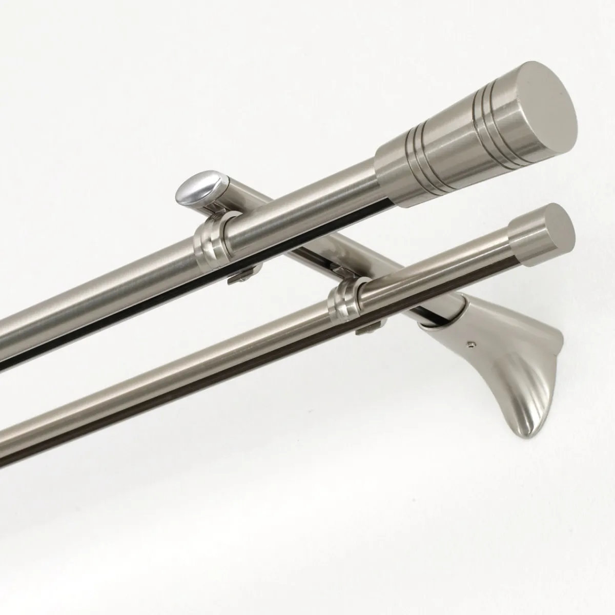 Online Gardinia Gardinenstange Chicago mit Innenlauf Durchmesser 16 mm 160 cm Edelstahl-Optik