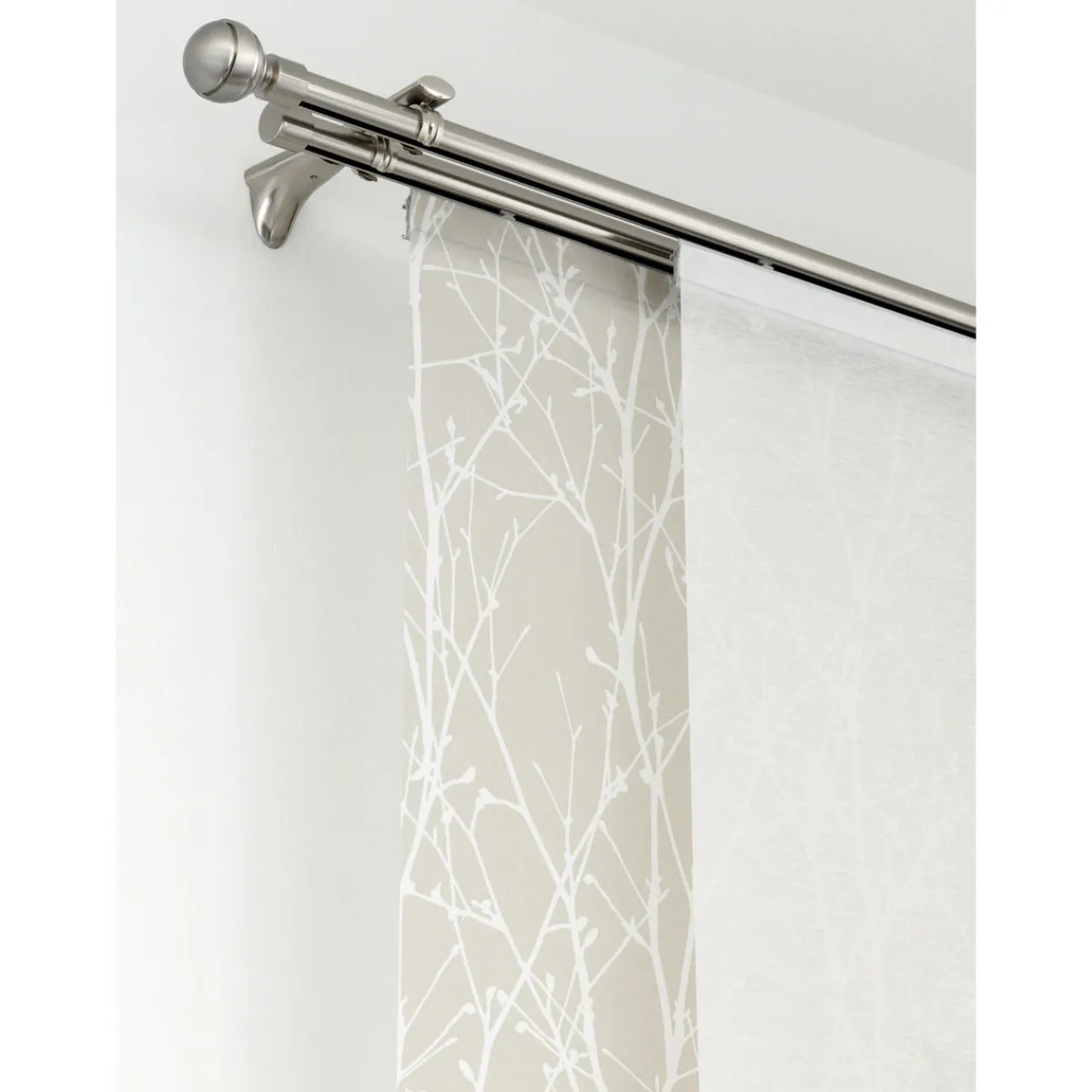 Online Gardinia Gardinenstange Chicago mit Innenlauf Durchmesser 16 mm 160 cm Edelstahl-Optik