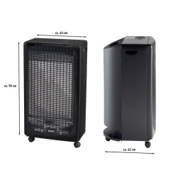 Rowi Gas Heizofen Blue Flame mit ThermostatHGO 4200/4 BFT Eco