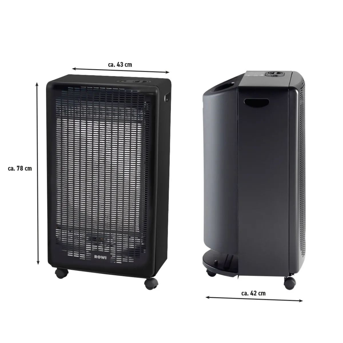 Rowi Gas Heizofen Blue Flame mit ThermostatHGO 4200/4 BFT Eco