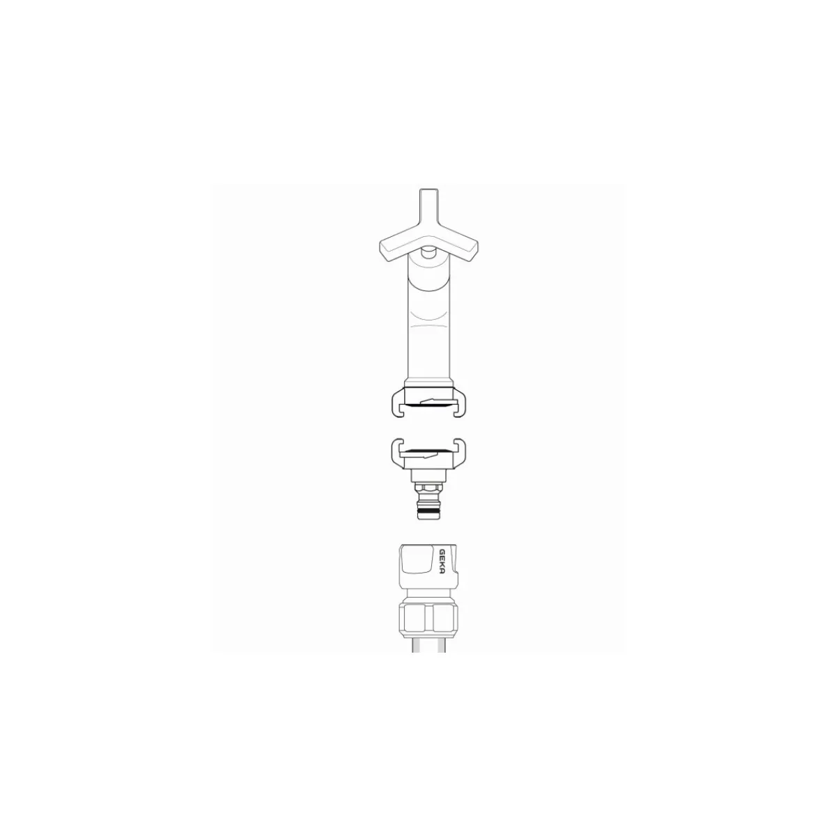 Clearance GEKA Adapter Klaue und Stecker