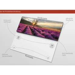 New Pro-Art Glas-Art Silence 30 x 80 Glasbild