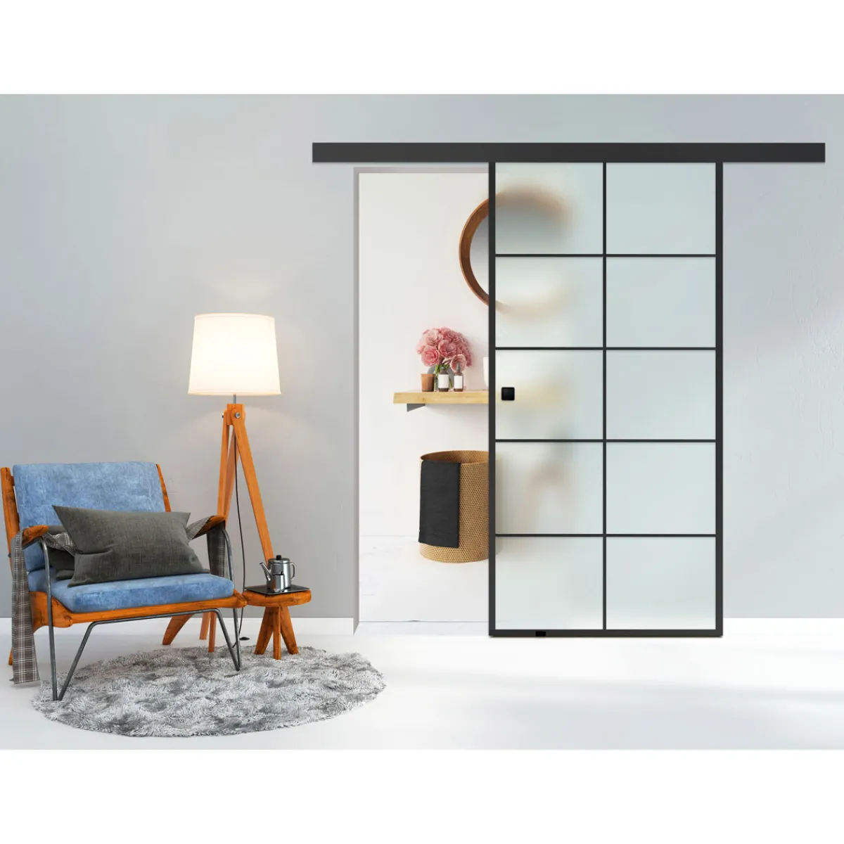 Clearance Durabil Glasschiebetür Loft