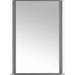 Sale Glas-Windschutz 100 x 160 cm Aluminium Anthrazit