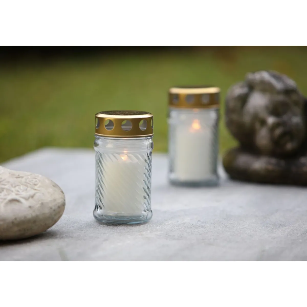 Clearance Grablampe IGLESIA_A aus Glas mit Brenner