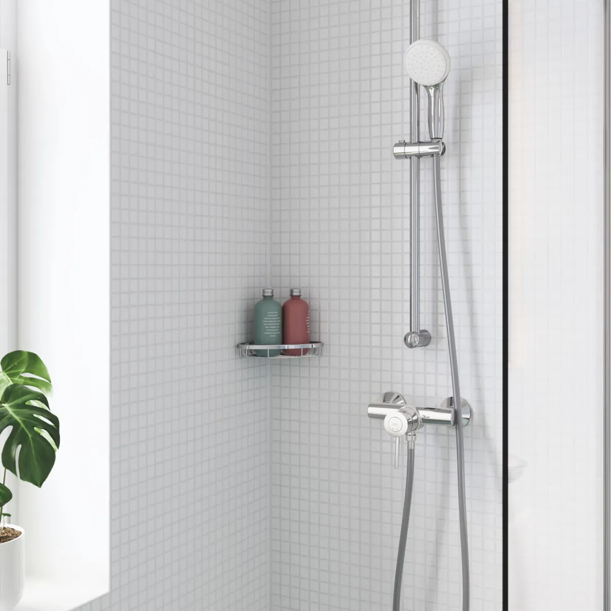 Discount Grohe Ablagekorb Bau Cosmopolitan silber 20,2 x 3,2 x 16,4 cm