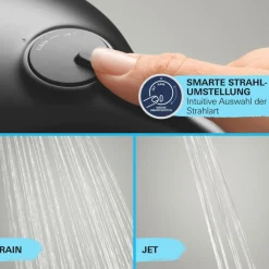 Hot Grohe Brausestangenset Vitalio Start 110 2 Strahlarten (Rain, Jet)