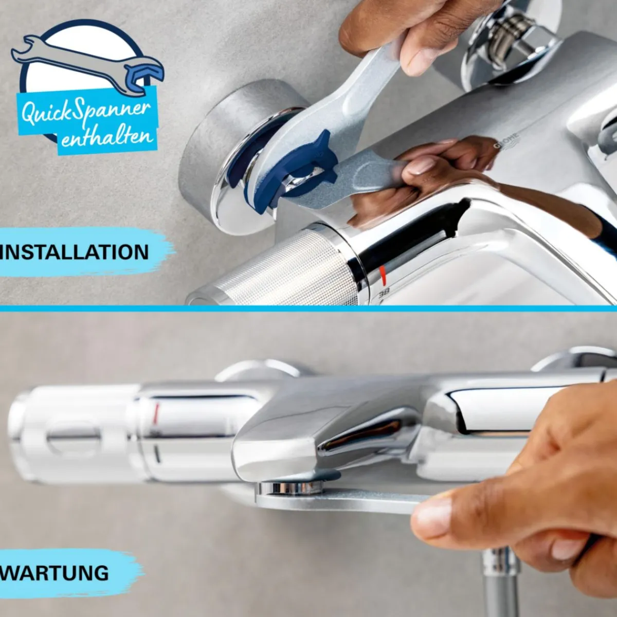 Hot Grohe Einhand-Brausebatterie Start 1/2"