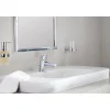 New Grohe Halter mit Glas Essentials silber 10,6 x 9,9 cm