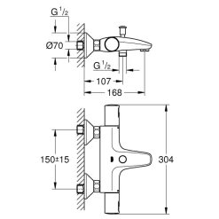 Online Grohe Thermostat-Wannenbatterie Precision Start