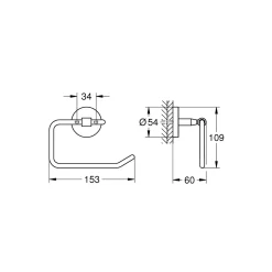 Grohe WC-Papierhalter Cosmopolitan chrom