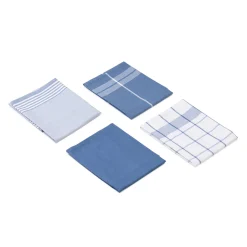 Clearance Gözze Geschirrtücher 100% Baumwolle 4er Pack 50x70cm blau
