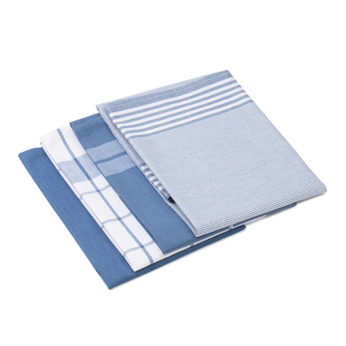 Clearance Gözze Geschirrtücher 100% Baumwolle 4er Pack 50x70cm blau