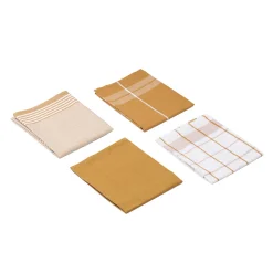 Discount Gözze Geschirrtücher 100% Baumwolle 4er Pack 50x70cm senf