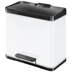 Hot Hailo Trenn-Mülleimer Oeko Duo Plus L 17+9 L wei