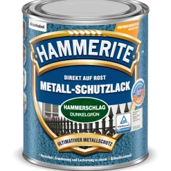 Clearance Hammerite Metallschutzlack dunkelgrün Hammerschlag 250 ml