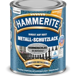 Best Hammerite Metallschutzlack silbergrau Hammerschlag 250 ml