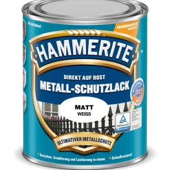 Best Hammerite Metallschutzlack weiß matt 750 ml