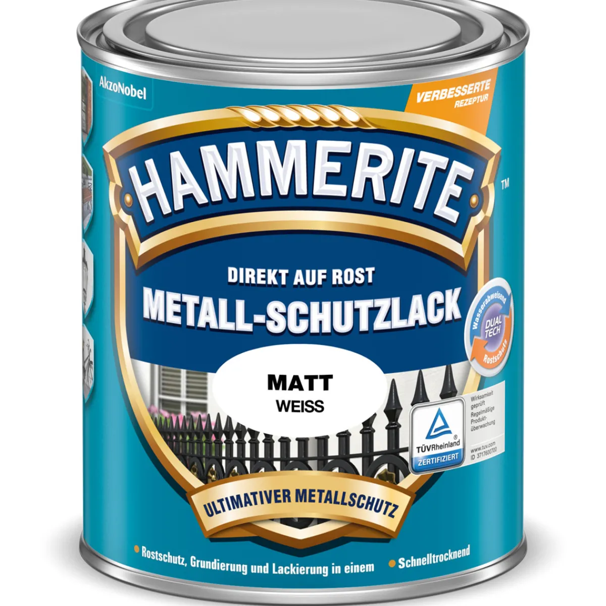 Best Hammerite Metallschutzlack weiß matt 750 ml