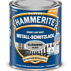 Best Hammerite Metallschutzlack silber glänzend 2,5 L