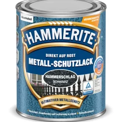 Sale Hammerite Metallschutzlack schwarz Hammerschlag 250 ml