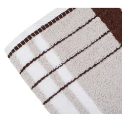 Online Handtuch Berlin Streifen 50 x 100 taupe/ schokolade