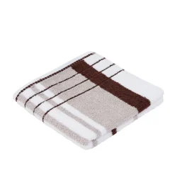 Online Handtuch Berlin Streifen 50 x 100 taupe/ schokolade