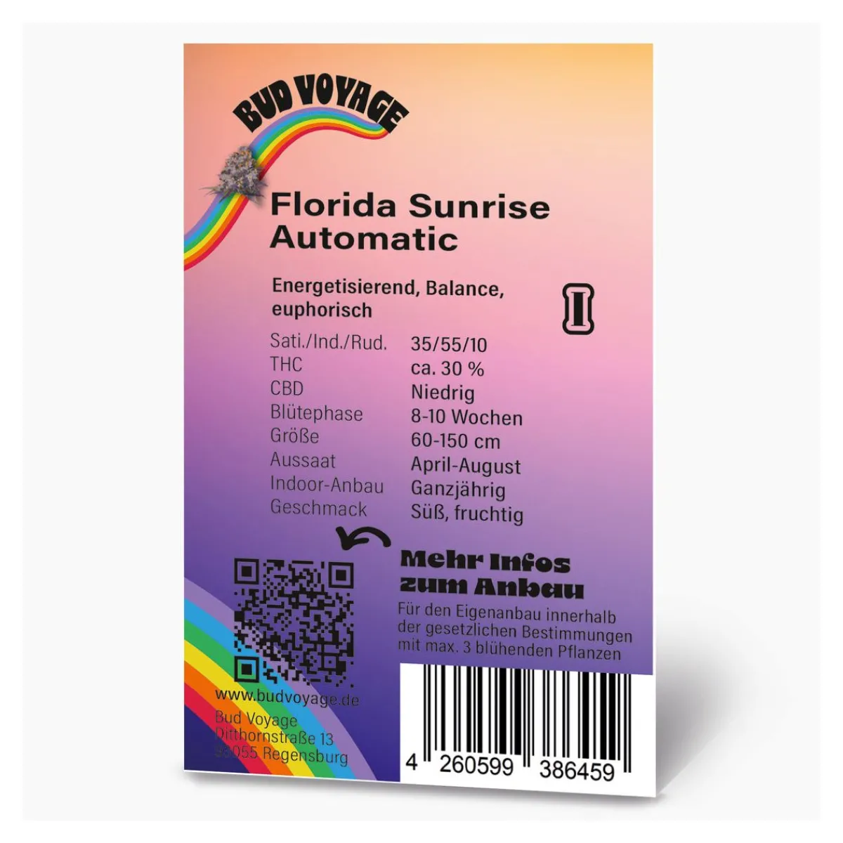 Bud Voyage Hanfsamen BudVoyage Florida Sunrise Auto3 Samen