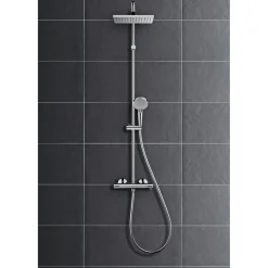 New Hansgrohe Duschsystem Vernis Shape mit Thermostat chrom
