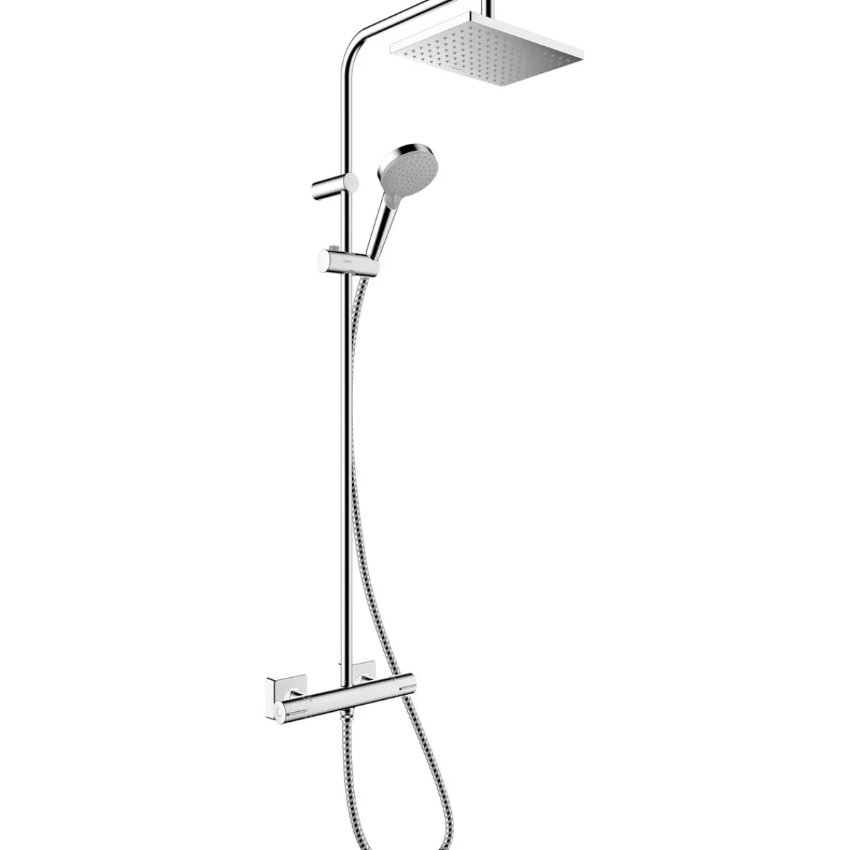 New Hansgrohe Duschsystem Vernis Shape mit Thermostat chrom