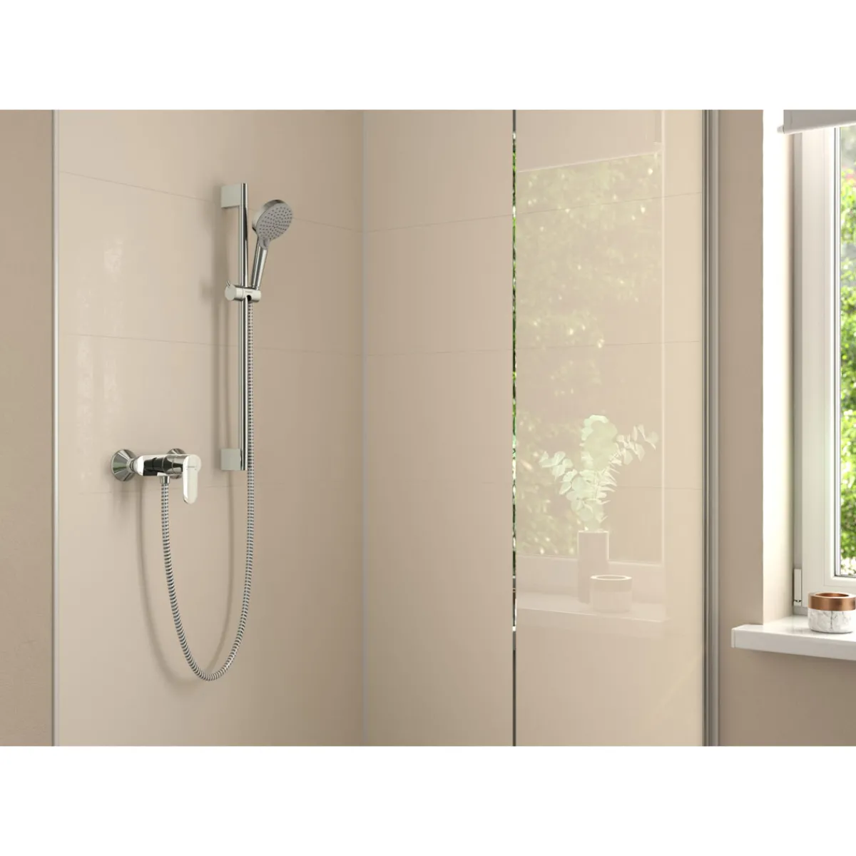 Hot Hansgrohe Einhebel-Brausemischer Vernis Blend Aufputz chrom