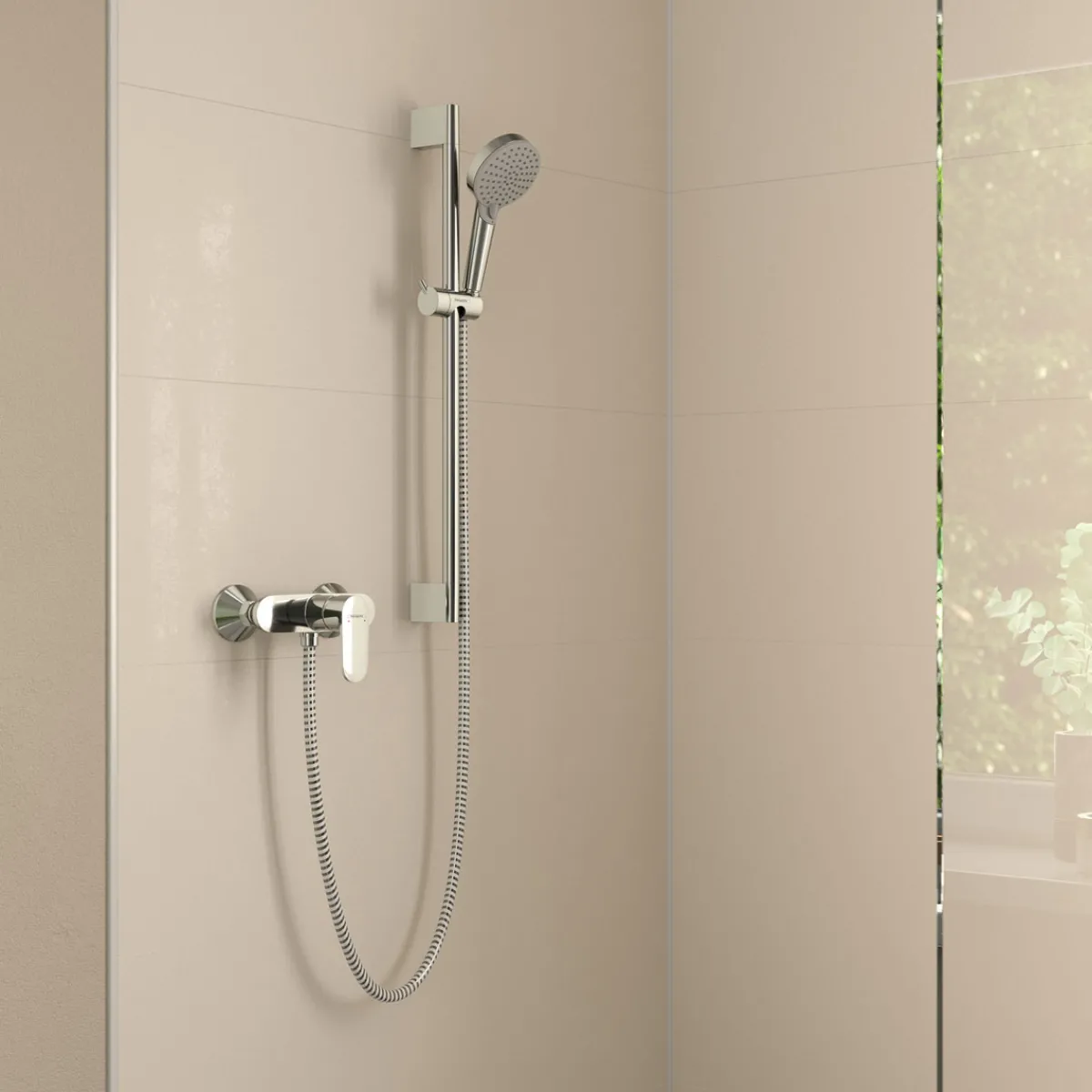 Hot Hansgrohe Einhebel-Brausemischer Vernis Blend Aufputz chrom