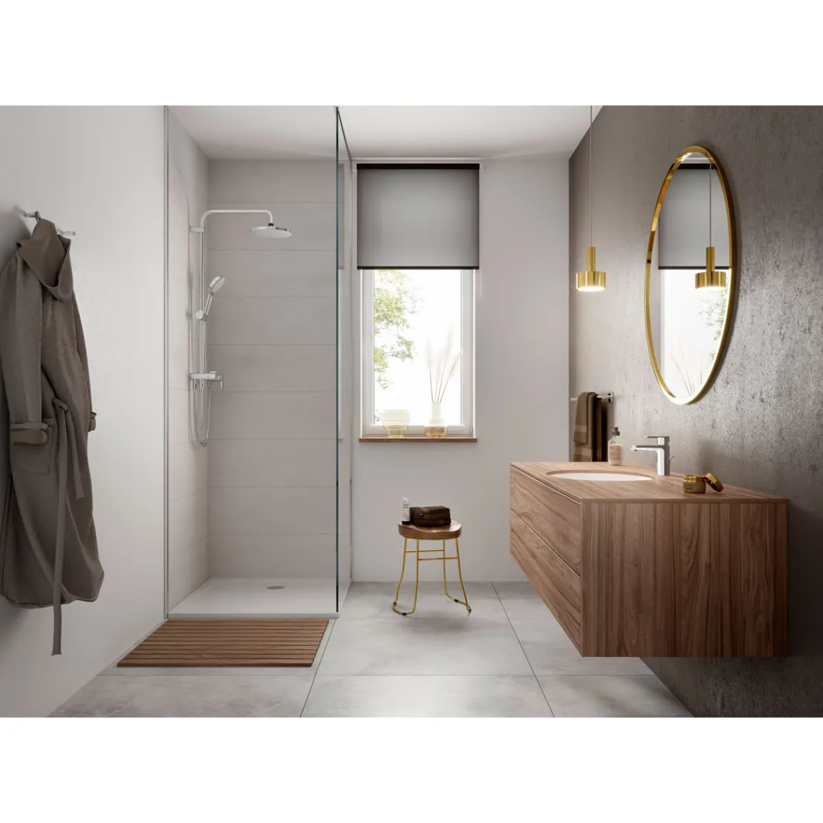 Hot Hansgrohe Einhebel-Brausemischer Vernis Blend Aufputz chrom