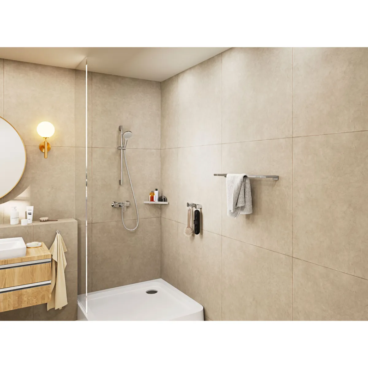 Online Hansgrohe Stangenbrause-Set Vernis Blend chrom