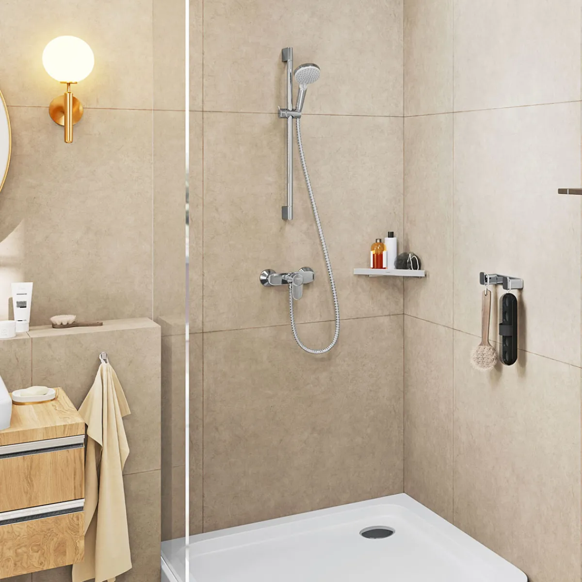Online Hansgrohe Stangenbrause-Set Vernis Blend chrom