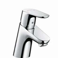 Best Hansgrohe WT-Armatur Focus 70, chrominkl. Push-Open-Ventil u. Zubehoer