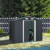 Best Hartmann Zaun-Grundelement WPC/Alu 180 x 180 cm anthrazit/silber