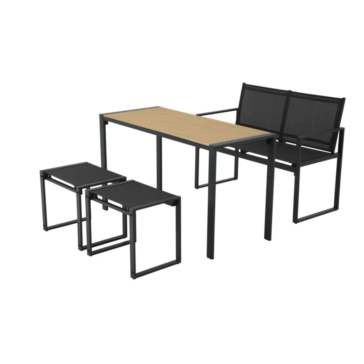 Best Haveson Balkon-Set Zürich 4-teilig
