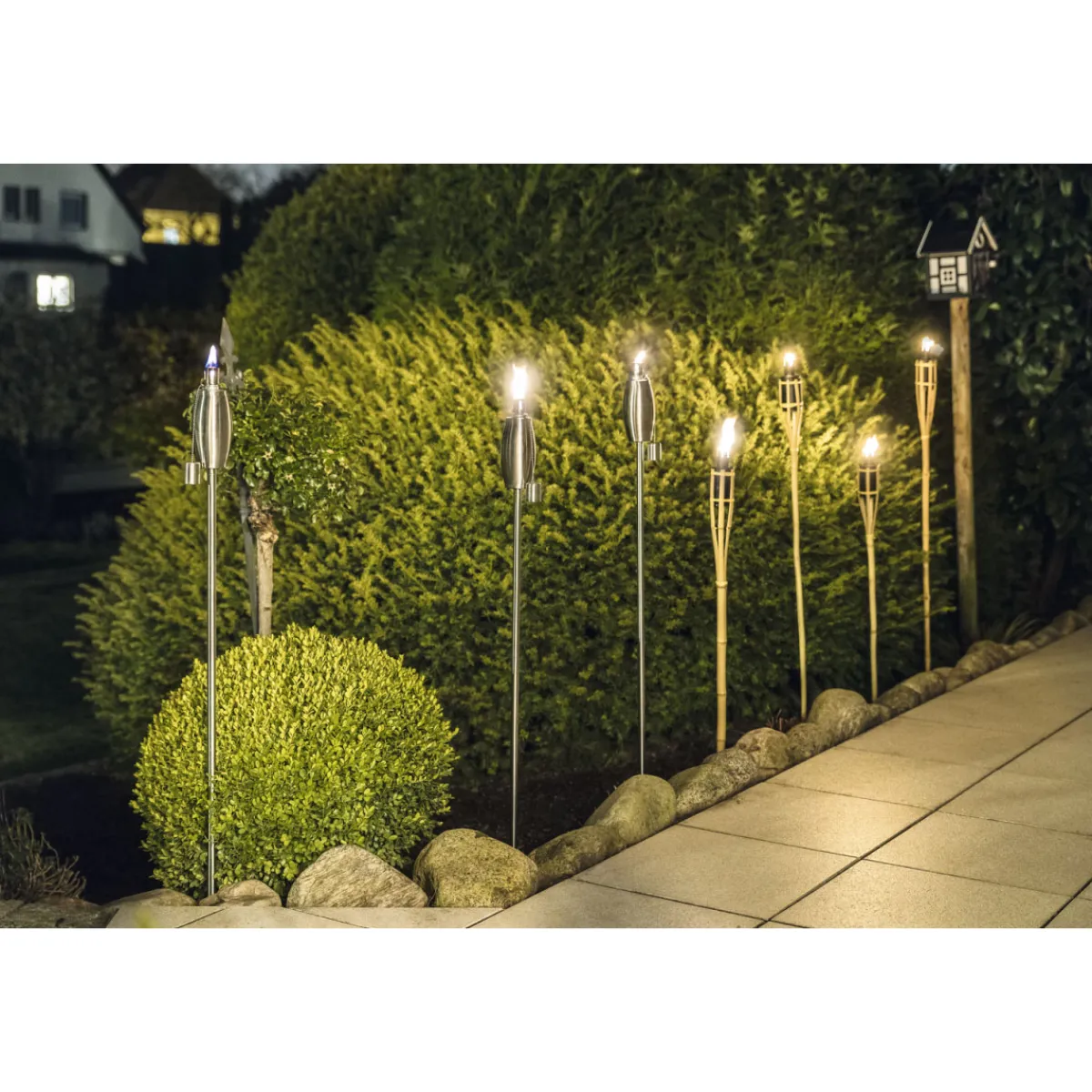 Hot Haveson Bambus-Gartenfackel 90 cm