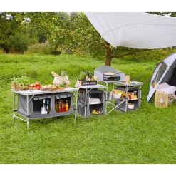 Outlet Haveson Camping-Tisch mit Ablagefächern