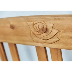 Clearance Haveson Gartenbank Lorient 130 x 79 x 50 cm mit Rosendekor