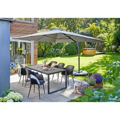 New Haveson Gartentisch Kent mit Keramik-Tischplatte