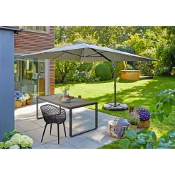 New Haveson Gartentisch Kent mit Keramik-Tischplatte