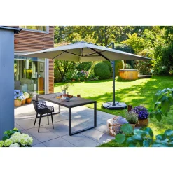 New Haveson Gartentisch Kent mit Keramik-Tischplatte