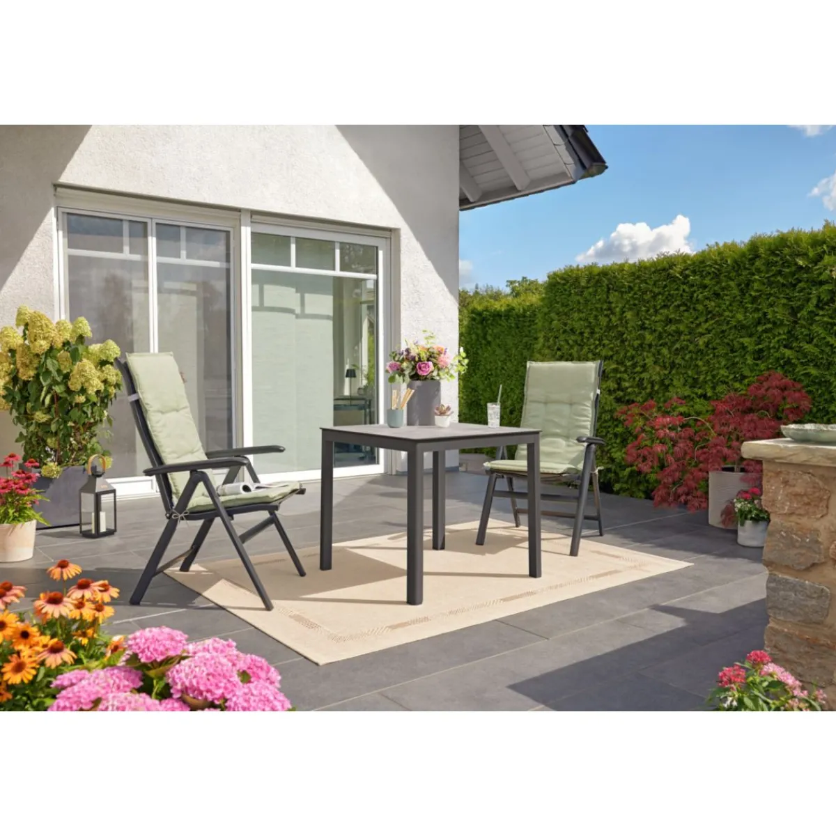Best Haveson Gartentisch Trentino 80x73x80cm
