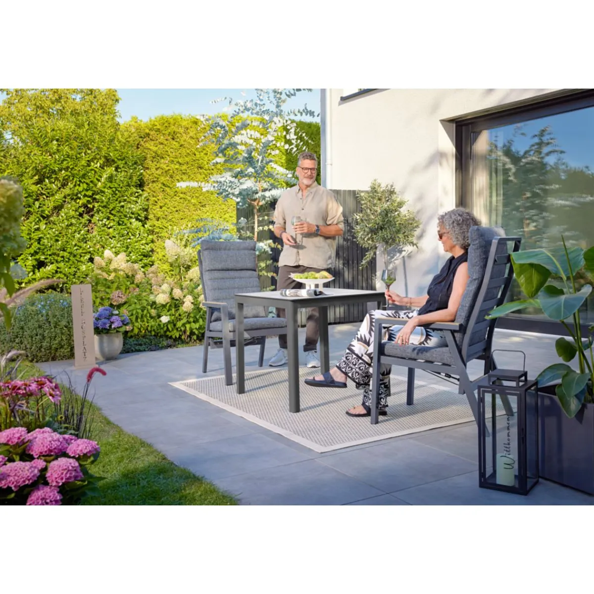 Best Haveson Gartentisch Trentino 80x73x80cm