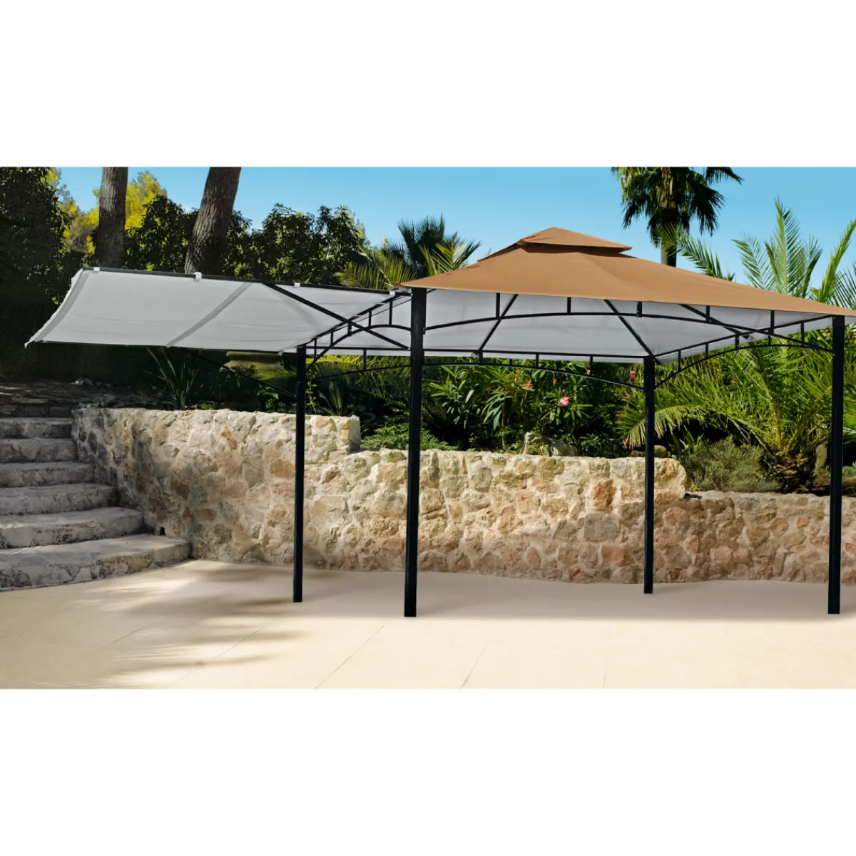 Discount Haveson Pavillon cappuccinofarben 330 x 330 cm