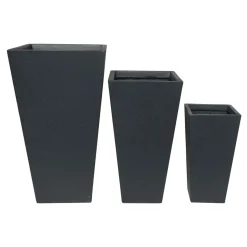 Discount Haveson Pflanztopf Terrazzo konisch-eckig 42 x 42 x 75 cm