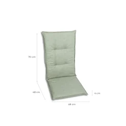 Best Haveson Sitzauflage Hochlehner 118x48x4cm hellgrün