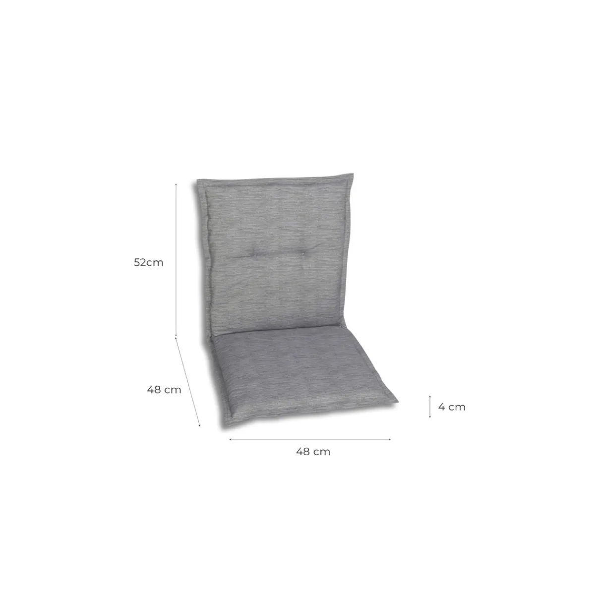 Clearance Haveson Sitzauflage Niederlehner 100x48x4cm hellgrau